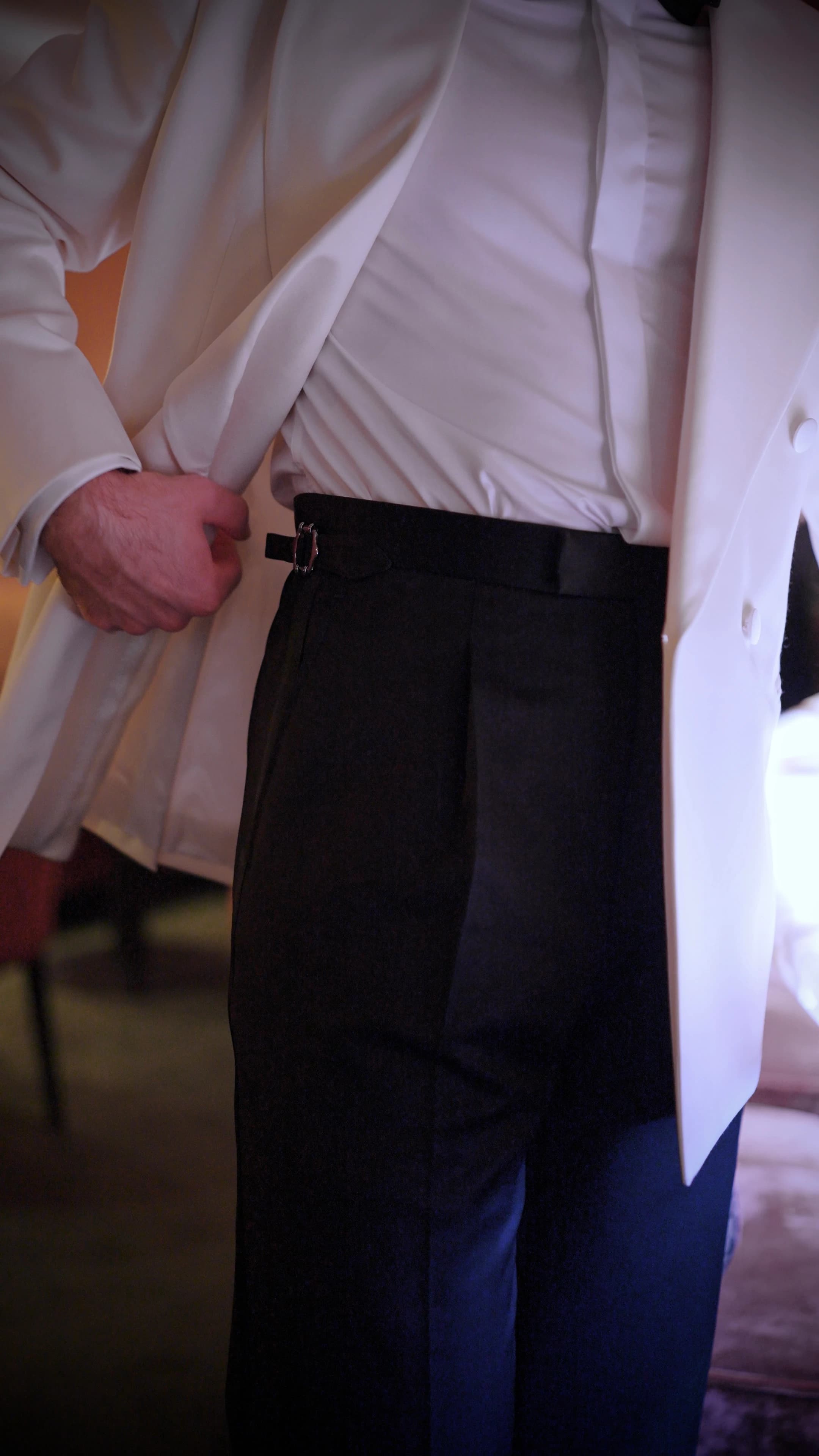 Kremhvit Dinnerjakke detalj