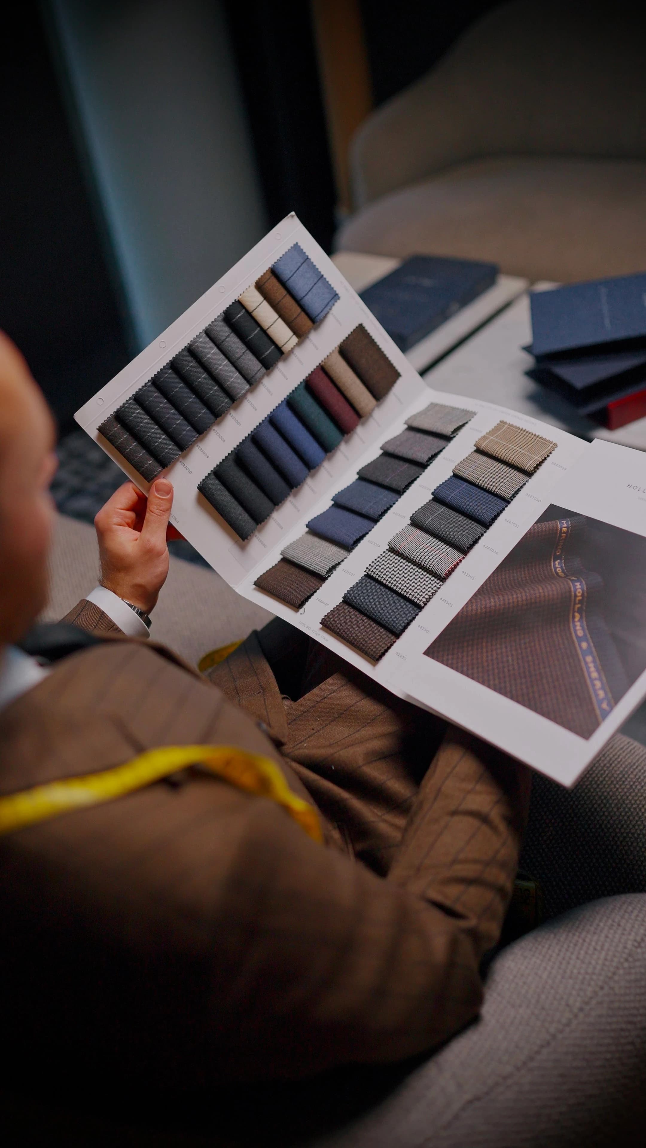 Premium fabric samples