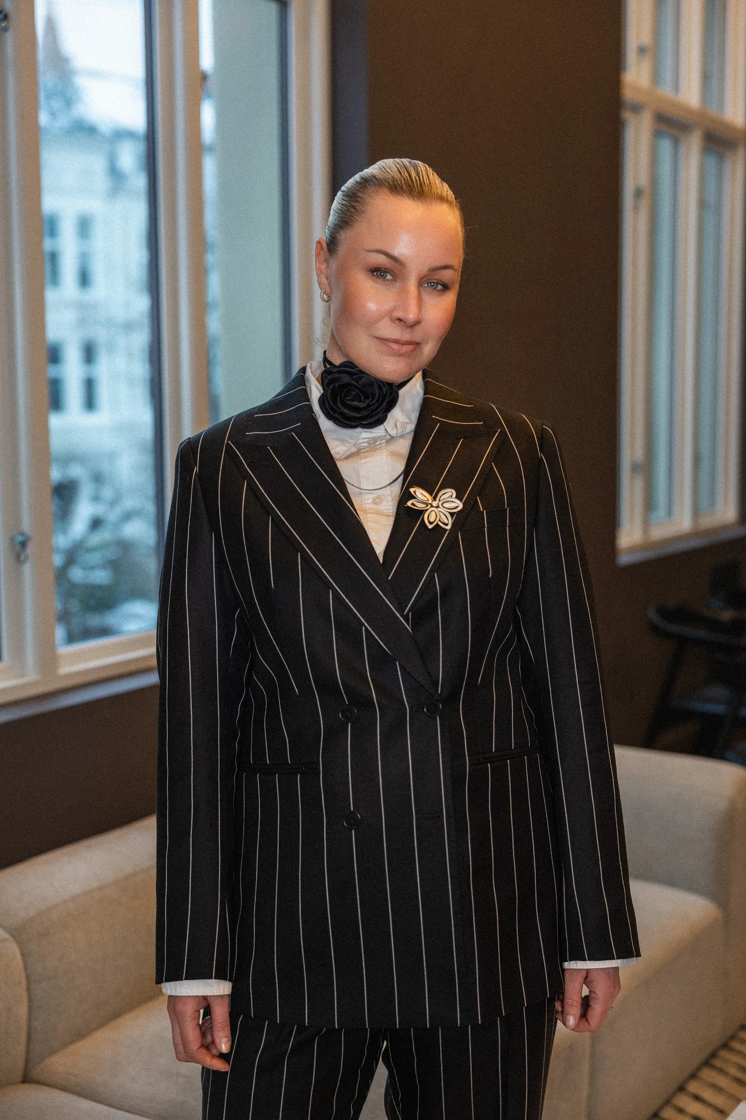 Pinstripe dress