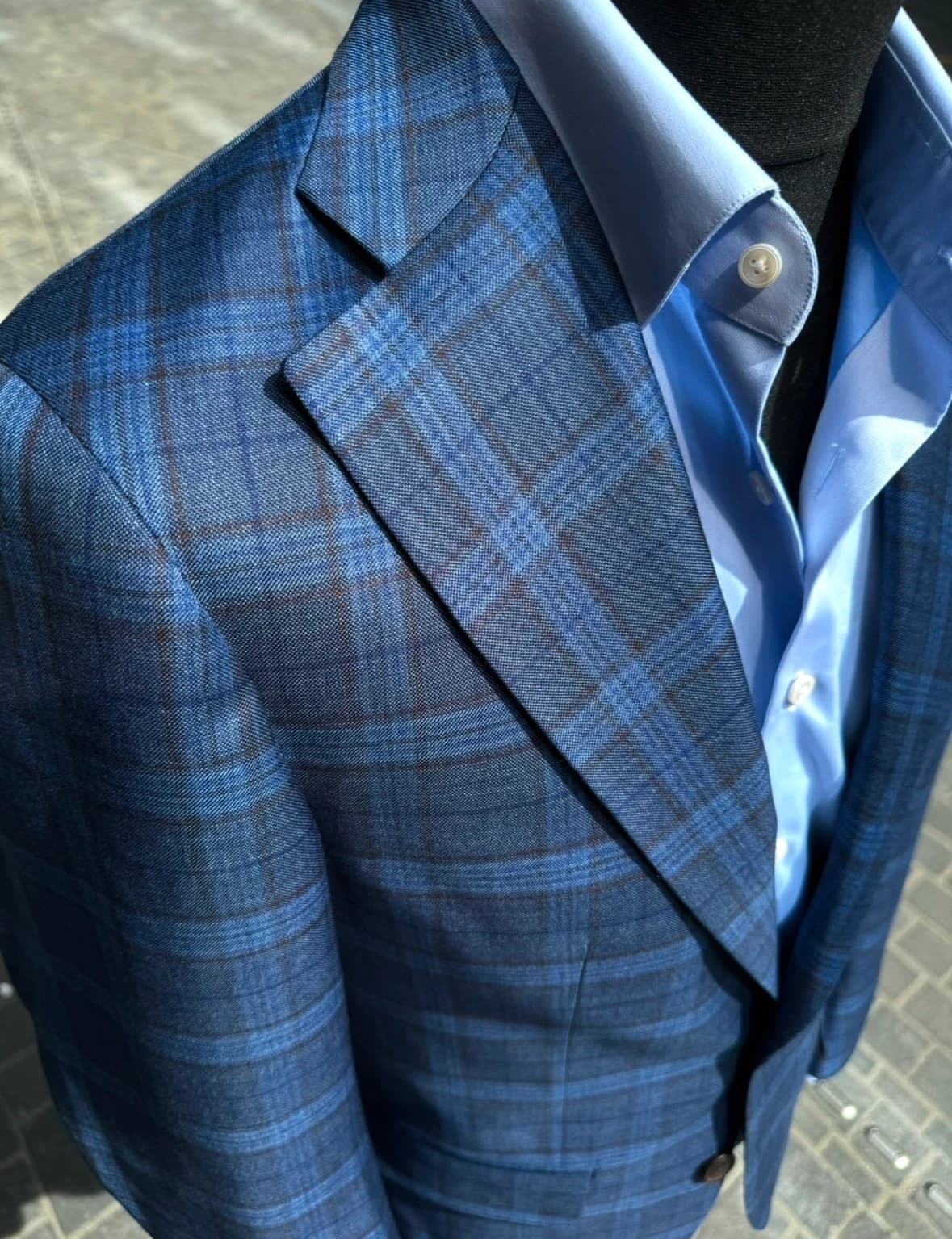 Blue & Black Sheffield Detail